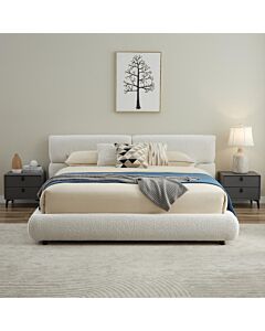 سرير كينغ بوكليه 180×200 سم بوسطن - بيج فاتح