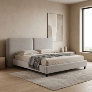 سرير كينغ ايراس - 180x200 سم - رمادي
