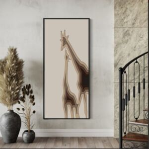 لوحة جدارية موريس 100x120 سم - برواز خشبي