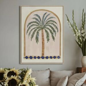 لوحة جدارية نخلة 60×80 سم - متعدد الالوان