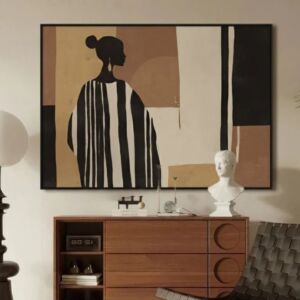 لوحة جدارية ليدي 100×140 سم - متعدد الالوان