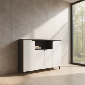 دولاب ملفات لون ابيض مقاس 1600W-400D-1200H موديل TR-523