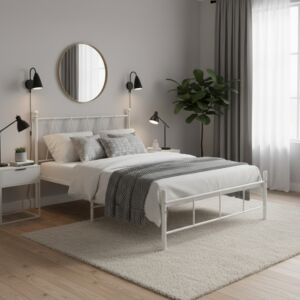 سرير كينغ 200x180 سم موريو - أبيض