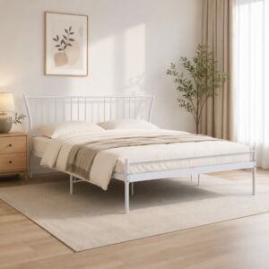 سرير كينغ 200x180 سم شونو - أبيض
