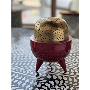 مبخرة كلاسي احمر - وسط 