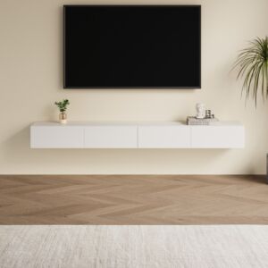 حامل تلفزيون جداري فيرمونا - 220x23 سم - ابيض