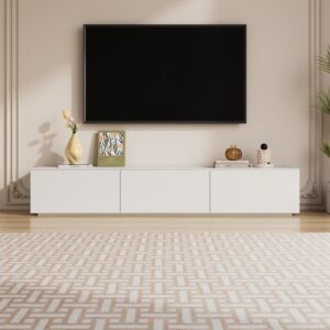 طاولة تلفزيون مايلي - 200x35 سم - ابيض
