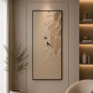 لوحة جبسية 100x200 سم ايلا - برواز أسود