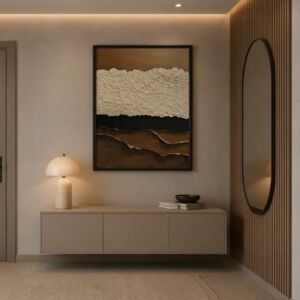 لوحة جبسية مقاس 80x120 سم لينكو - برواز أسود