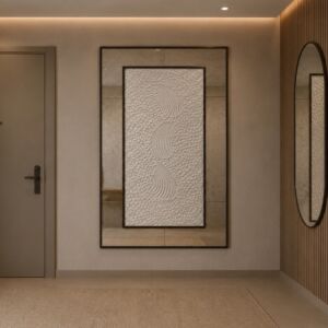 مرايا ديكور وسطها لوحة بيكاس 220x150