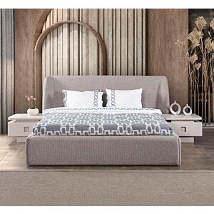 طقم غرفة نوم كينج لولي 6 قطع - 180x200 سم - بيج